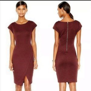Bar III Size Large Sheath Exposed Zipper Dress